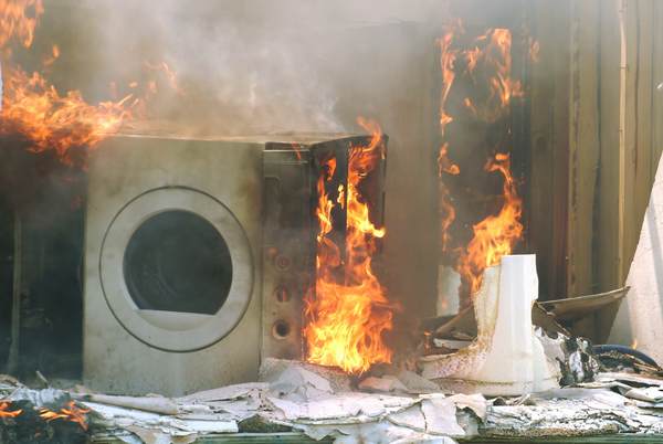 dryer fire from lint